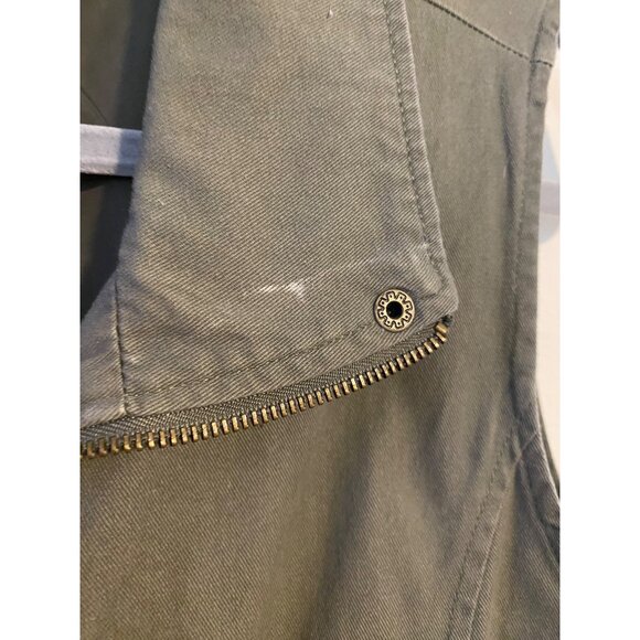 Hannah Women’s M Vest Olive Green Sleeveless Utility Vest With Pockets & Snap - Picture 9 of 14